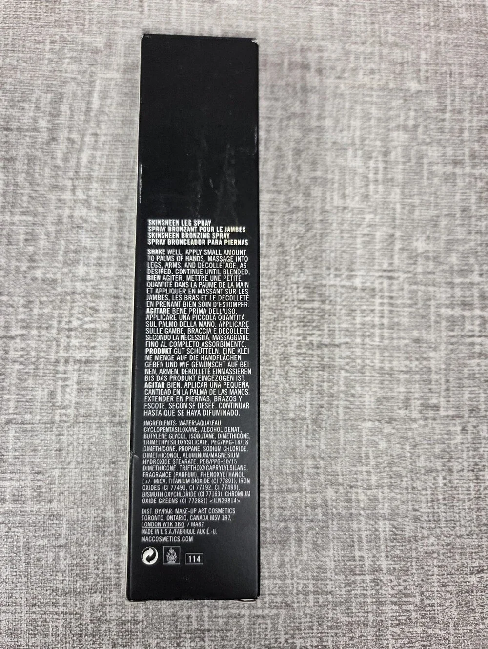 MAC Skinsheen Leg Spray Bronzer MEDIUM DARK RARE Discontinued NEW IN BOX